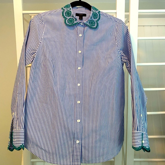 J Crew button down size 4 used - Picture 1 of 5